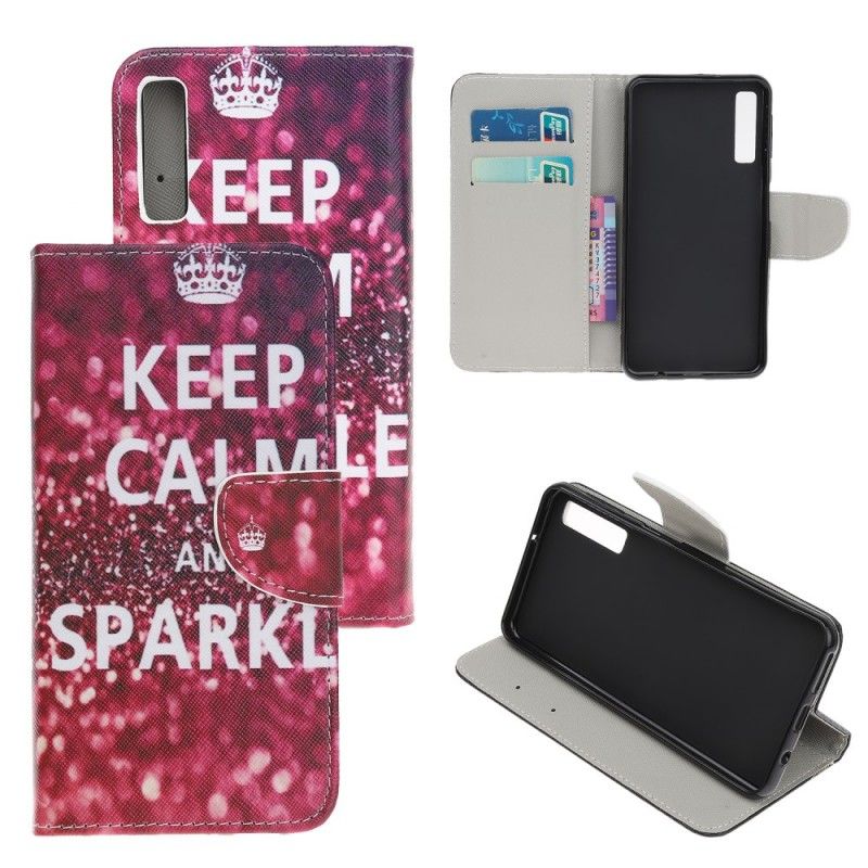 Housse Samsung Galaxy A70 Keep Calm And Sparkle