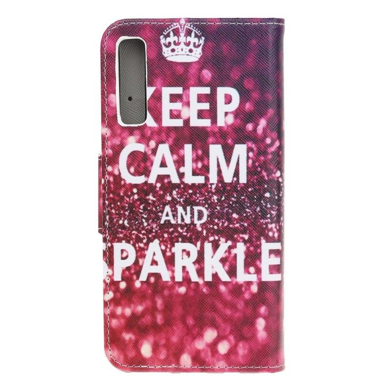 Housse Samsung Galaxy A70 Keep Calm And Sparkle