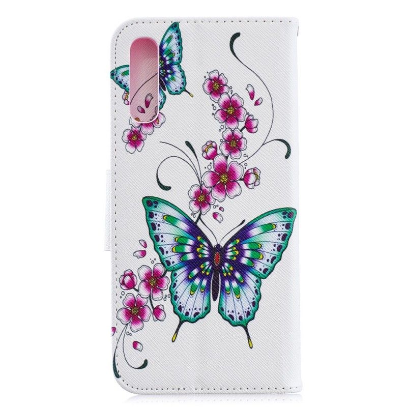 Housse Samsung Galaxy A70 Merveilleux Papillons
