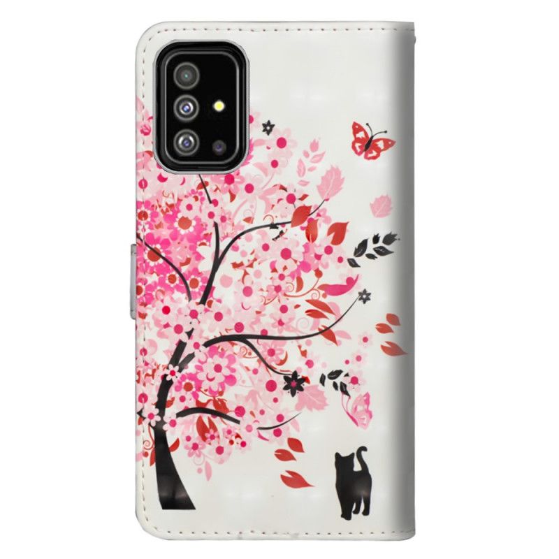 Housse Samsung Galaxy A71 Arbre Rose