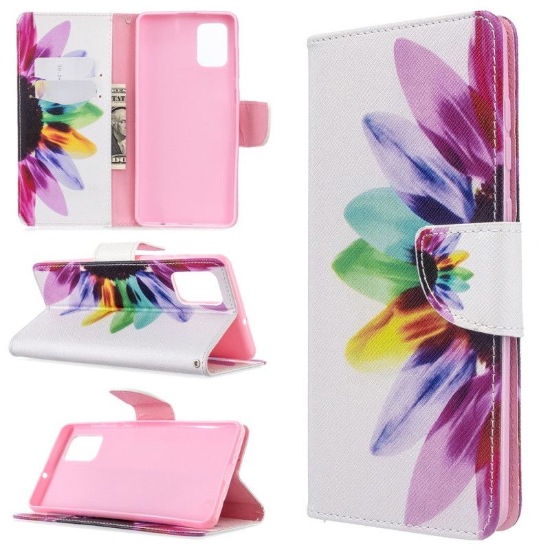 Housse Samsung Galaxy A71 Fleur Aquarelle