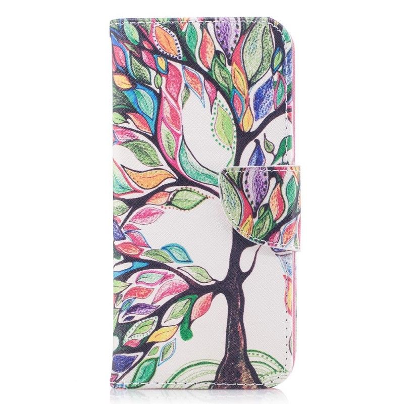 Housse Samsung Galaxy A8 2018 Arbre Coloré