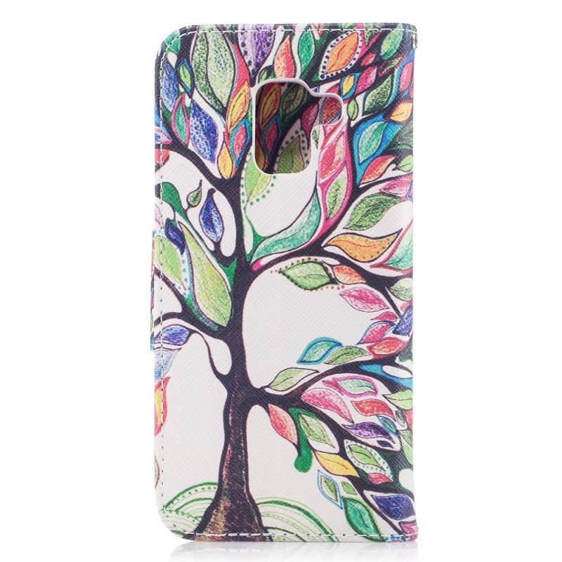 Housse Samsung Galaxy A8 2018 Arbre Coloré