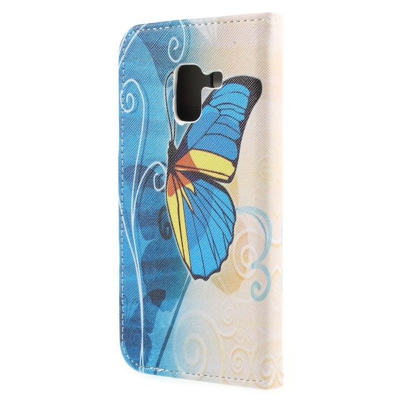 Housse Samsung Galaxy A8 2018 Butterflies