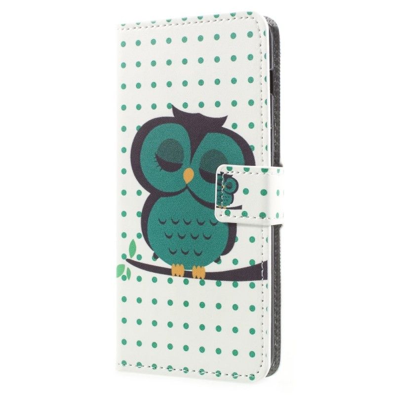 Housse Samsung Galaxy A8 2018 Hibou Endormi