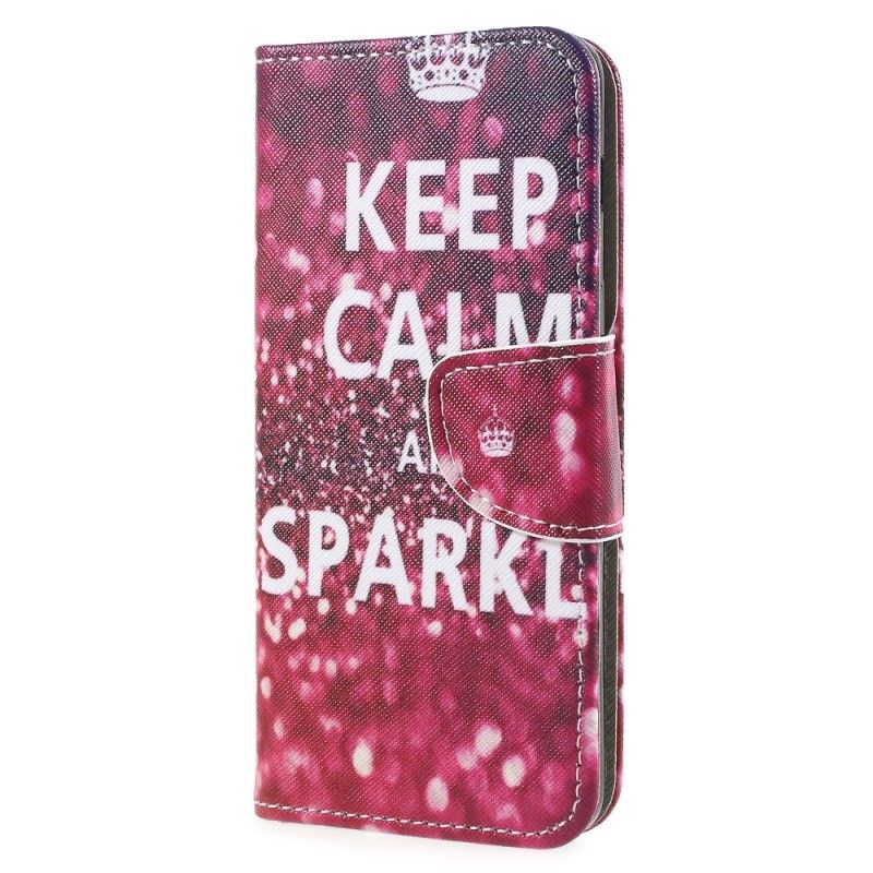 Housse Samsung Galaxy A8 2018 Keep Calm And Sparkle