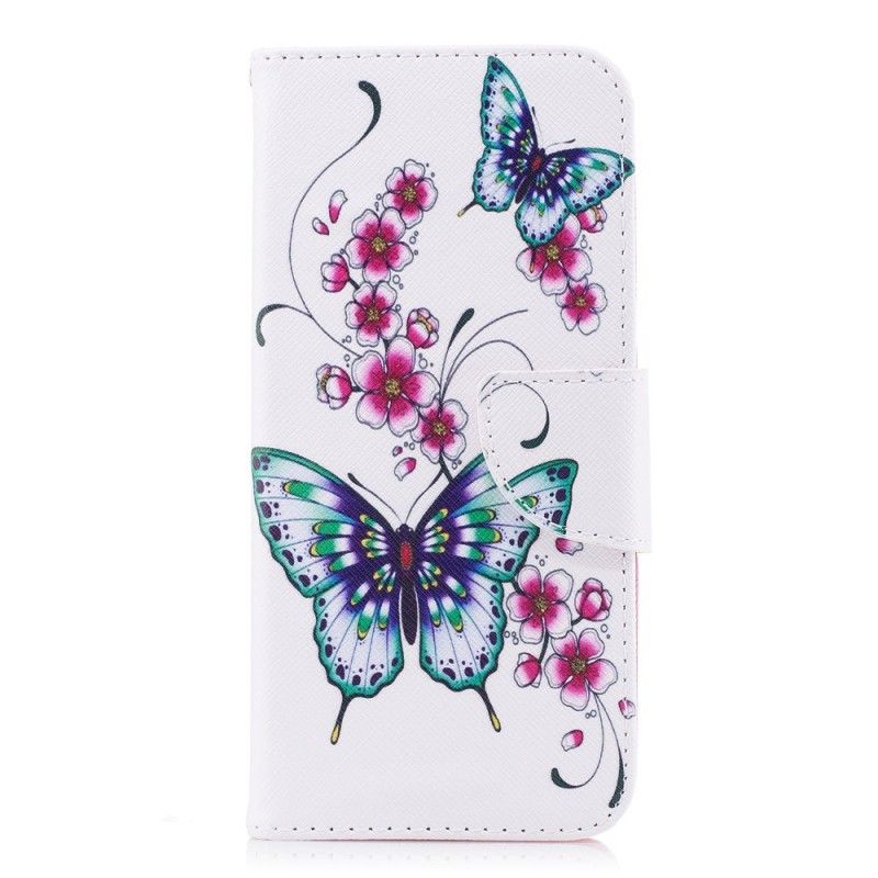 Housse Samsung Galaxy A8 2018 Merveilleux Papillons