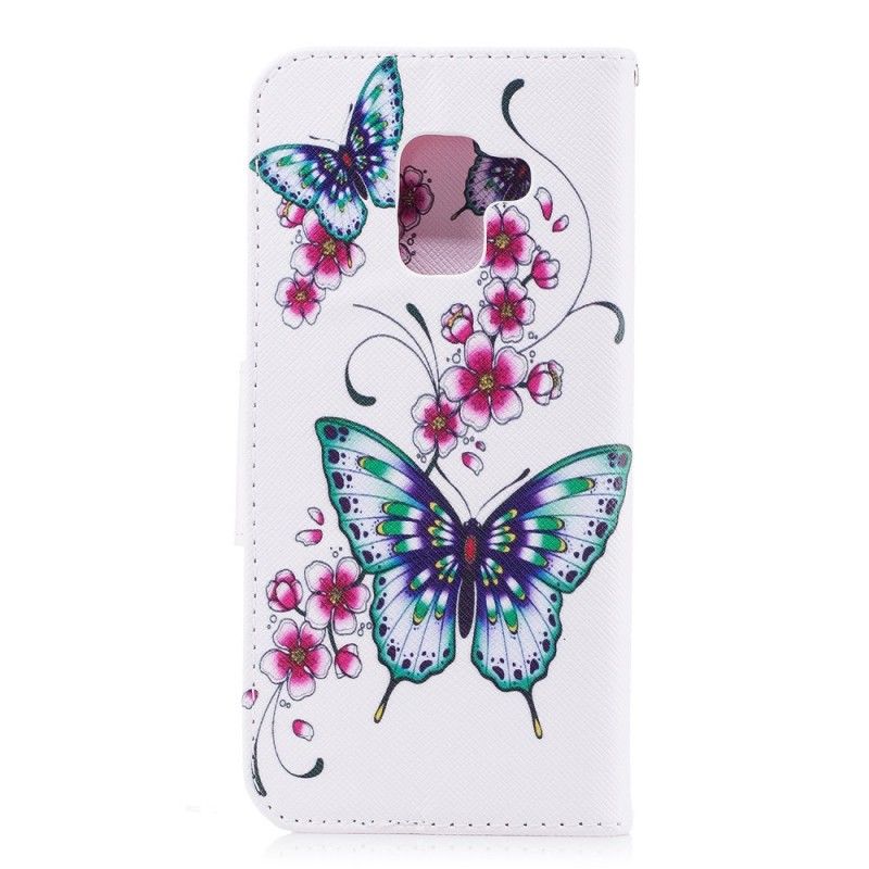 Housse Samsung Galaxy A8 2018 Merveilleux Papillons