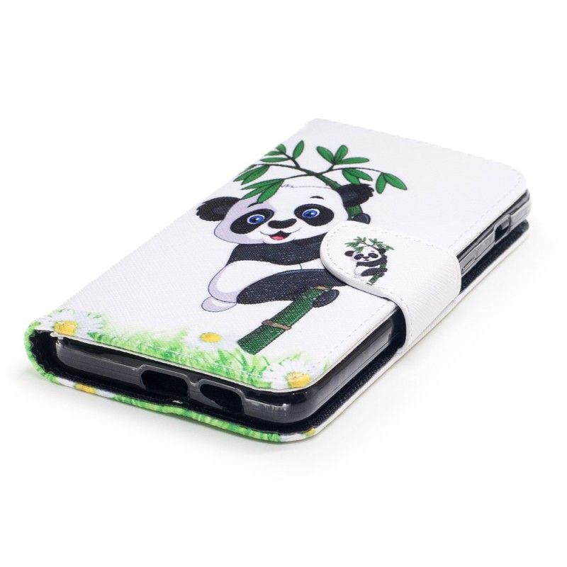 Housse Samsung Galaxy A8 2018 Panda Sur Le Bambou