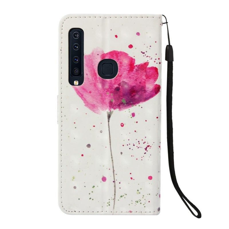 Housse Samsung Galaxy A9 Coquelicot Aquarelle