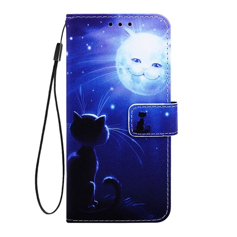 Housse Samsung Galaxy A90 / A80 Chat Au Clair De Lune