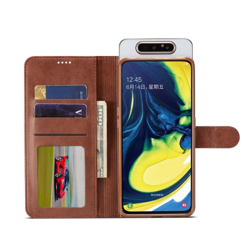 Housse Samsung Galaxy A90 / A80 Lc.imeeke Effet Cuir