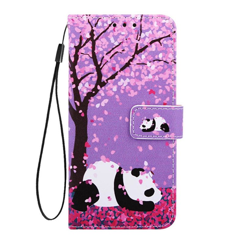 Housse Samsung Galaxy A90 / A80 Panda À L'arbre Chinois