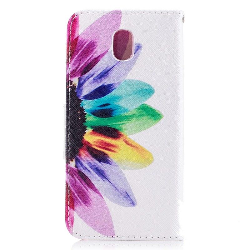 Housse Samsung Galaxy J3 2017 Fleur Aquarelle