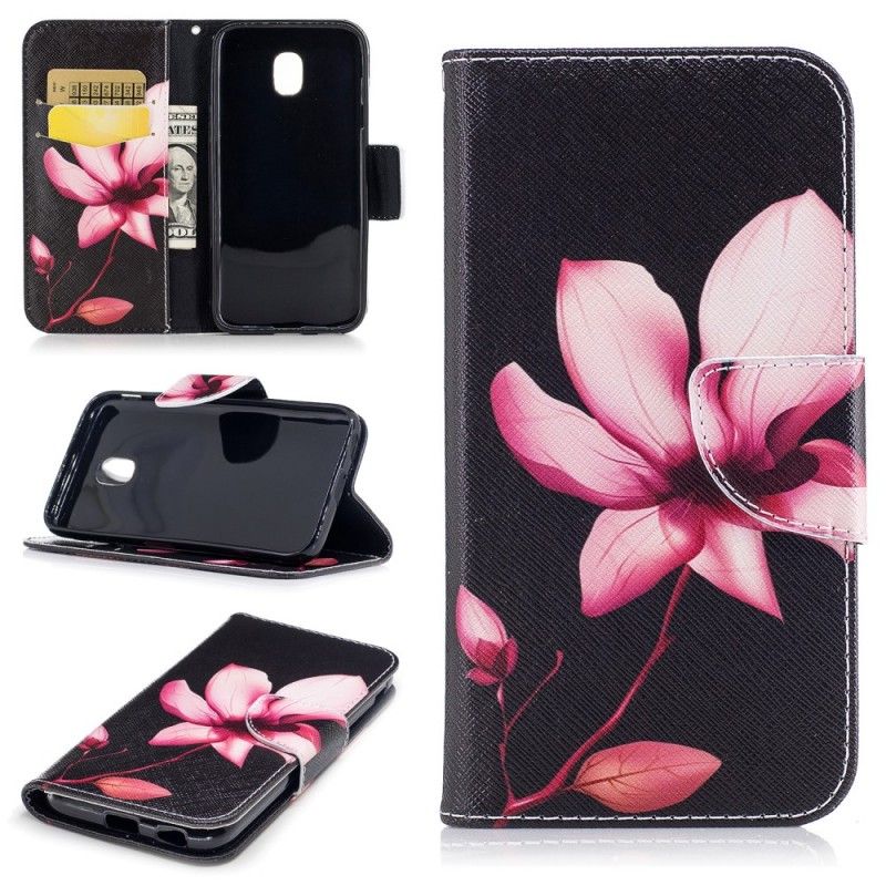 Housse Samsung Galaxy J3 2017 Fleur Rose