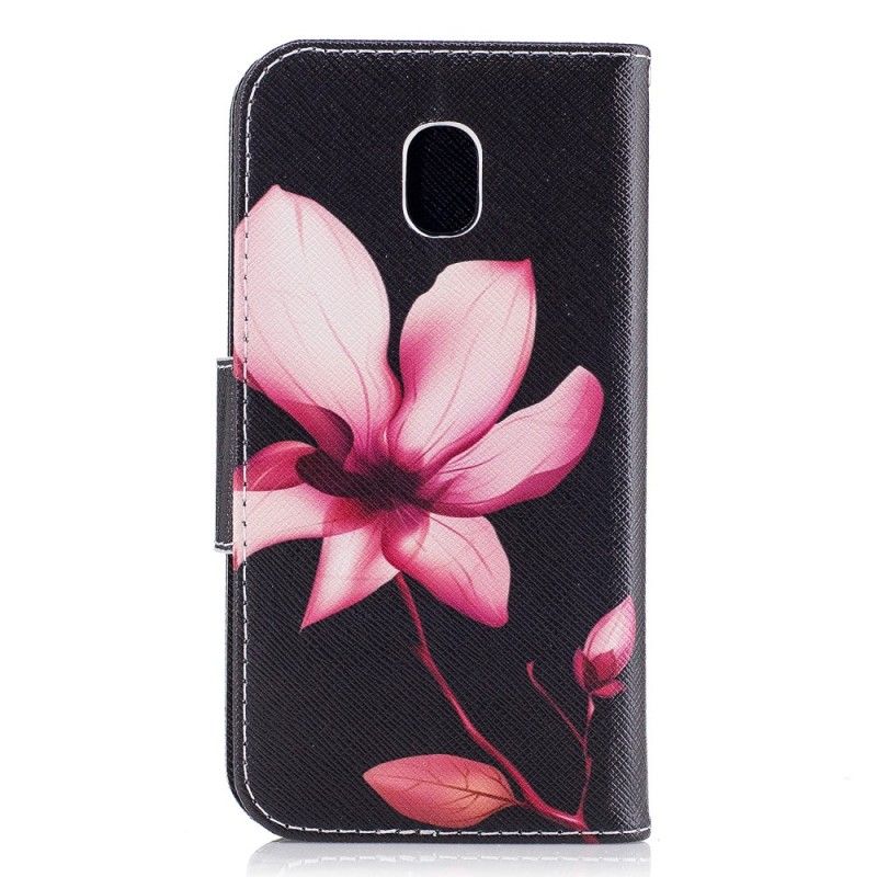 Housse Samsung Galaxy J3 2017 Fleur Rose