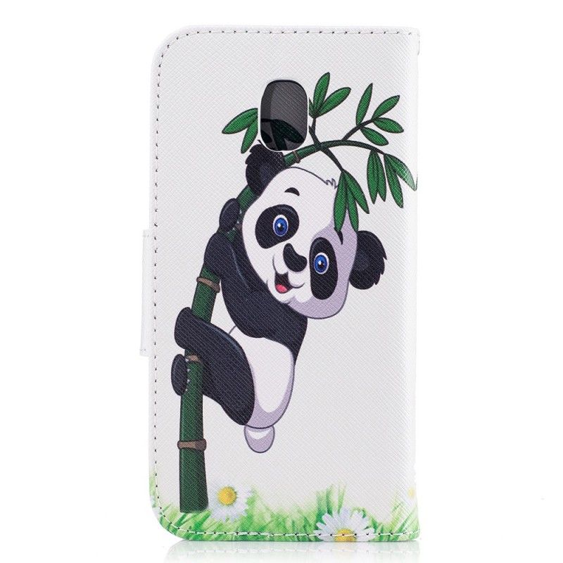 Housse Samsung Galaxy J3 2017 Panda Sur Le Bambou