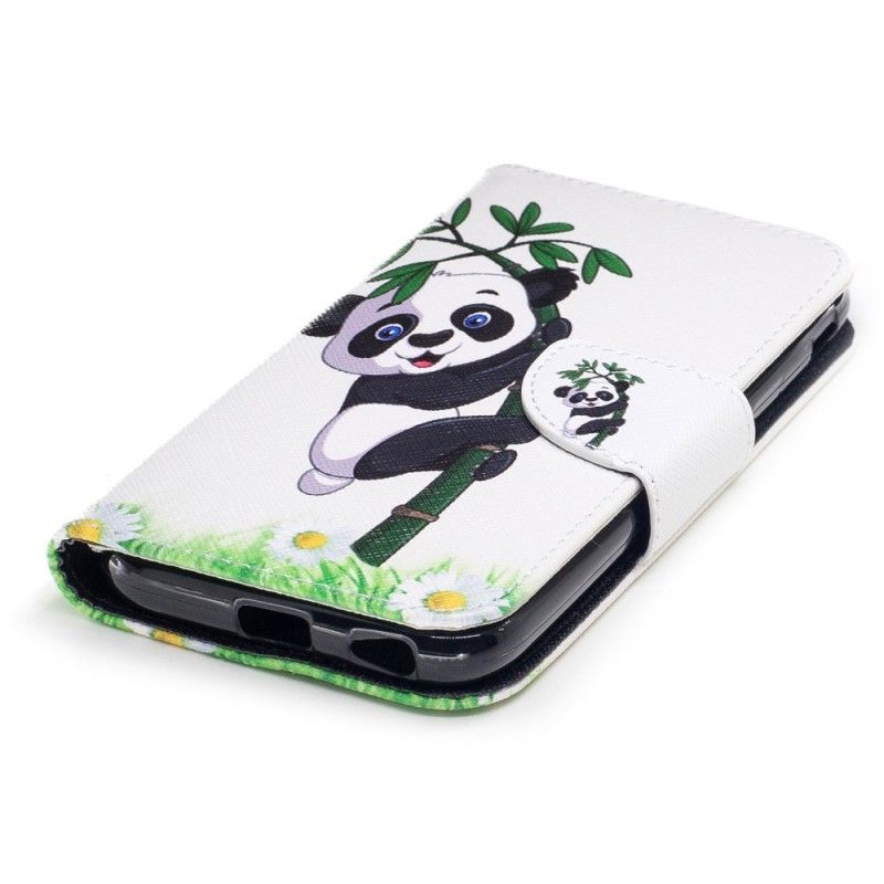 Housse Samsung Galaxy J3 2017 Panda Sur Le Bambou