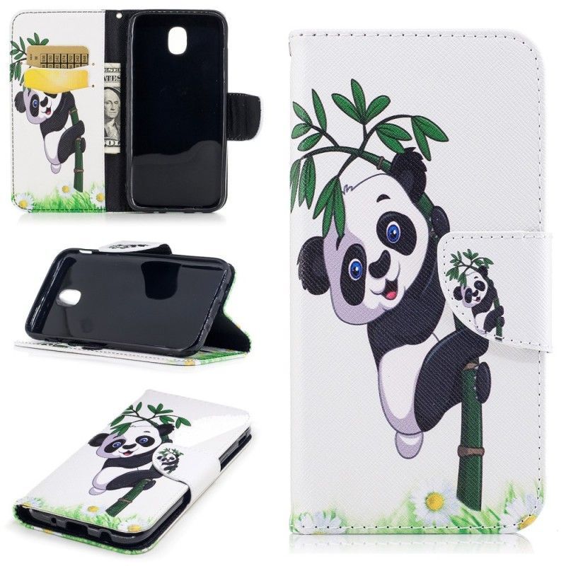 Housse Samsung Galaxy J5 2017 Panda Sur Le Bambou