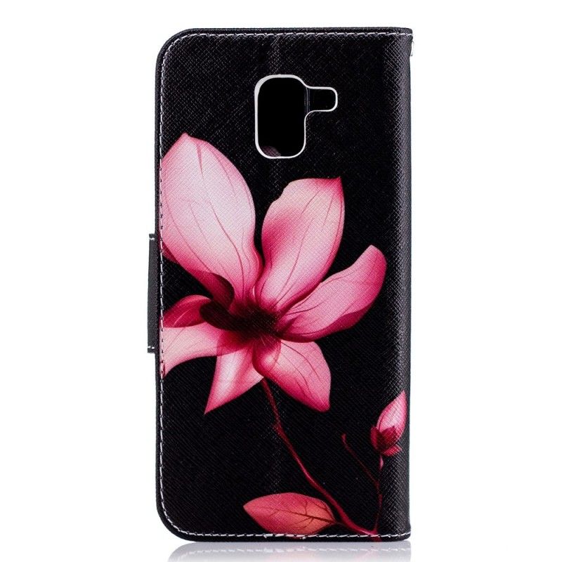 Housse Samsung Galaxy J6 Fleur Rose