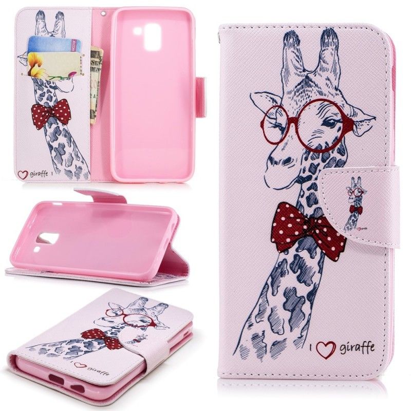 Housse Samsung Galaxy J6 Girafe Intello