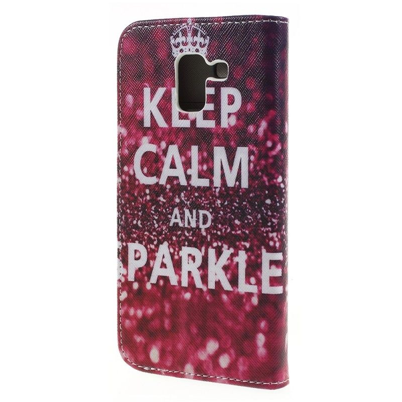 Housse Samsung Galaxy J6 Keep Calm And Sparkle