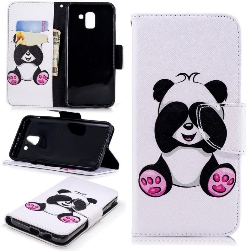 Housse Samsung Galaxy J6 Panda Fun