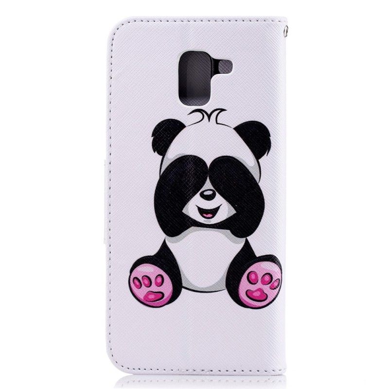 Housse Samsung Galaxy J6 Panda Fun