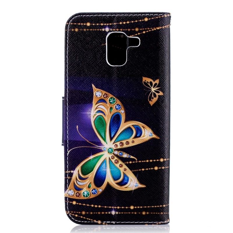 Étui Housse Samsung Galaxy J6 Papillon Magique