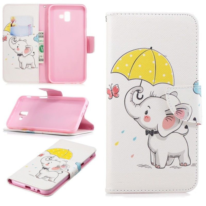 Housse Samsung Galaxy J6 Plus Bébé Éléphant