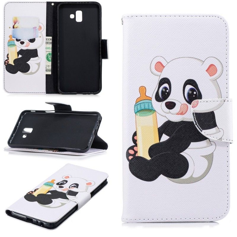 Étui Housse Samsung Galaxy J6 Plus Bébé Panda