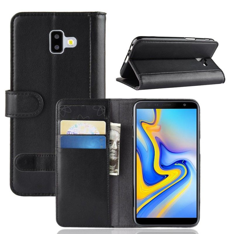 Housse Samsung Galaxy J6 Plus Cuir Fendu