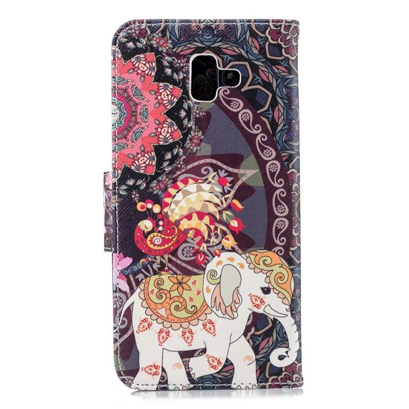 Housse Samsung Galaxy J6 Plus Mandala Éléphants Ethniques