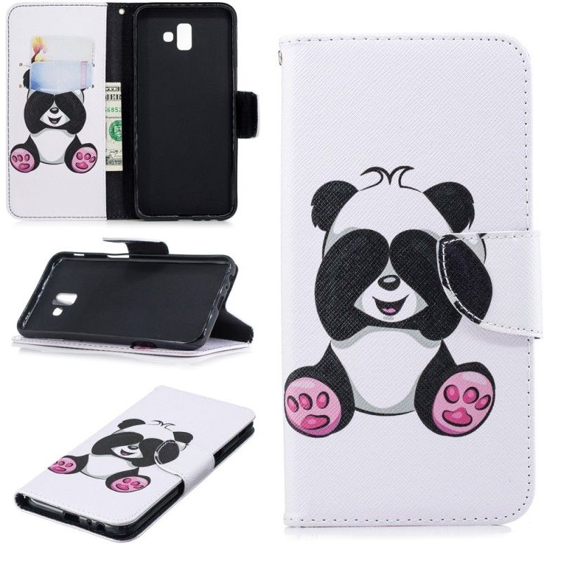 Housse Samsung Galaxy J6 Plus Panda Fun
