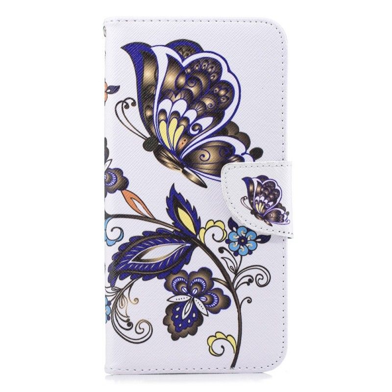 Étui Housse Samsung Galaxy J6 Plus Tattoo Papillon