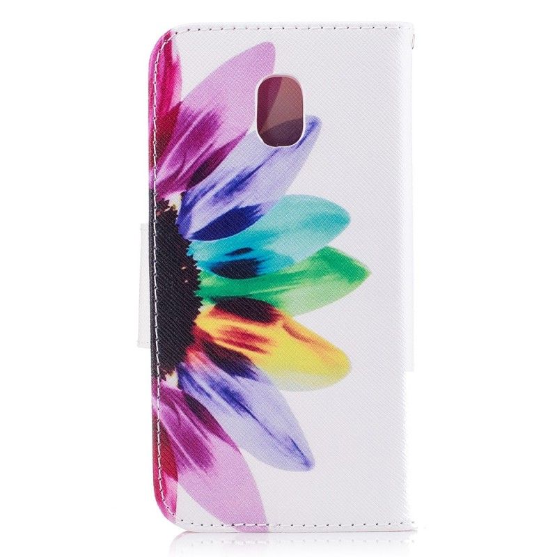 Housse Samsung Galaxy J7 2017 Fleur Aquarelle