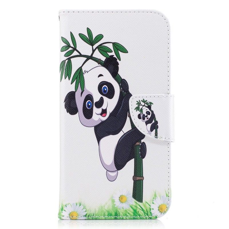 Housse Samsung Galaxy J7 2017 Panda Sur Le Bambou