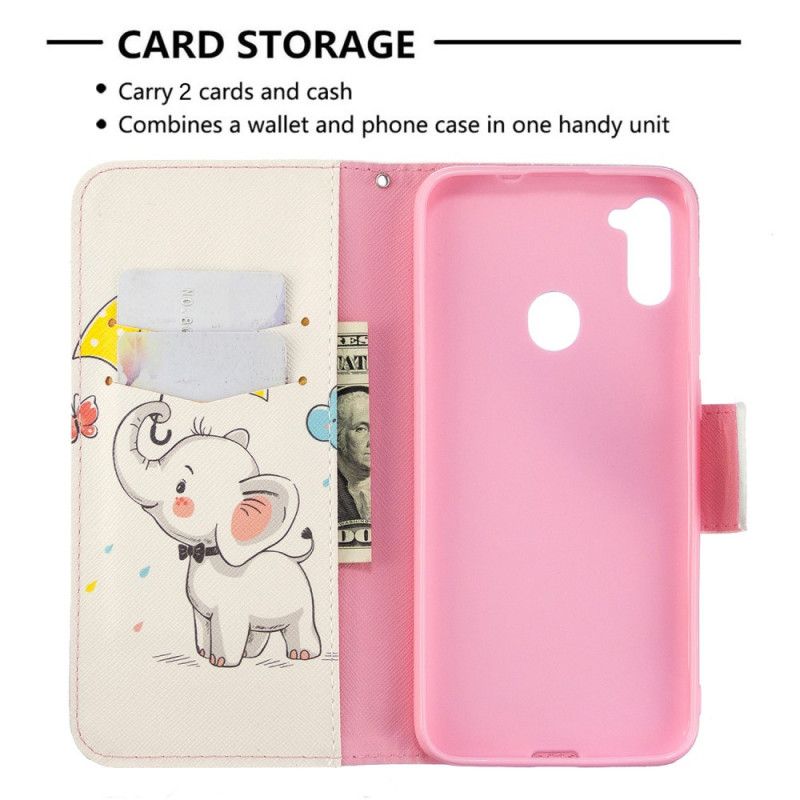 Housse Samsung Galaxy M11 Bébé Éléphant