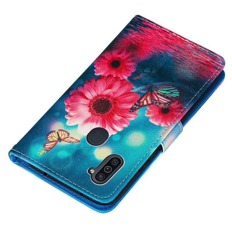 Housse Samsung Galaxy M11 Florale Et Papillons