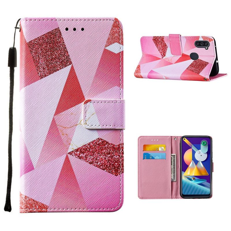 Housse Samsung Galaxy M11 Graphique Rose