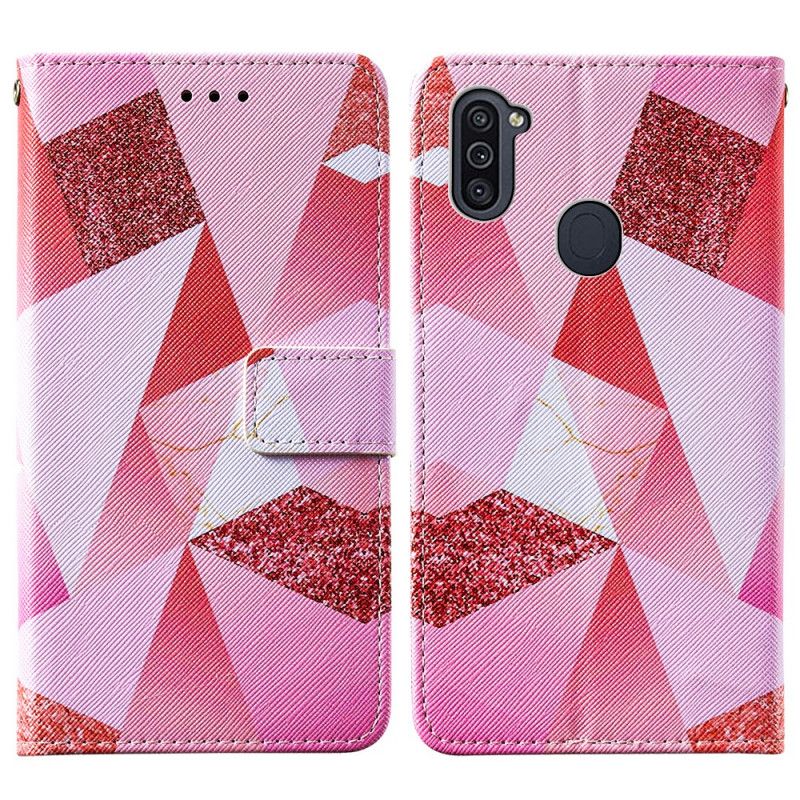 Housse Samsung Galaxy M11 Graphique Rose