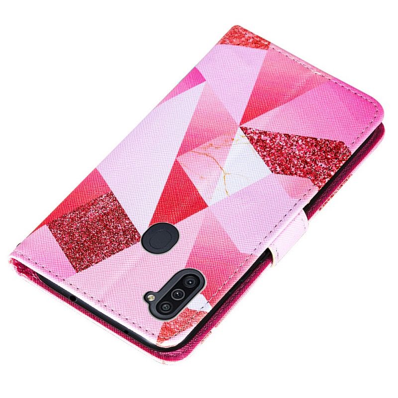 Housse Samsung Galaxy M11 Graphique Rose