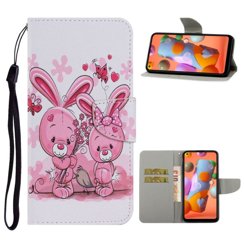 Housse Samsung Galaxy M11 Lapins