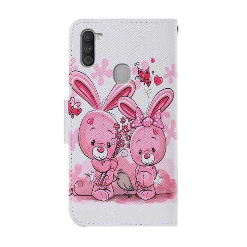 Housse Samsung Galaxy M11 Lapins