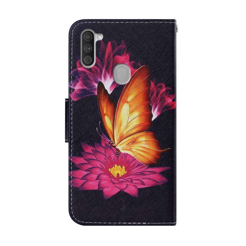 Housse Samsung Galaxy M11 Papillon Et Lotus