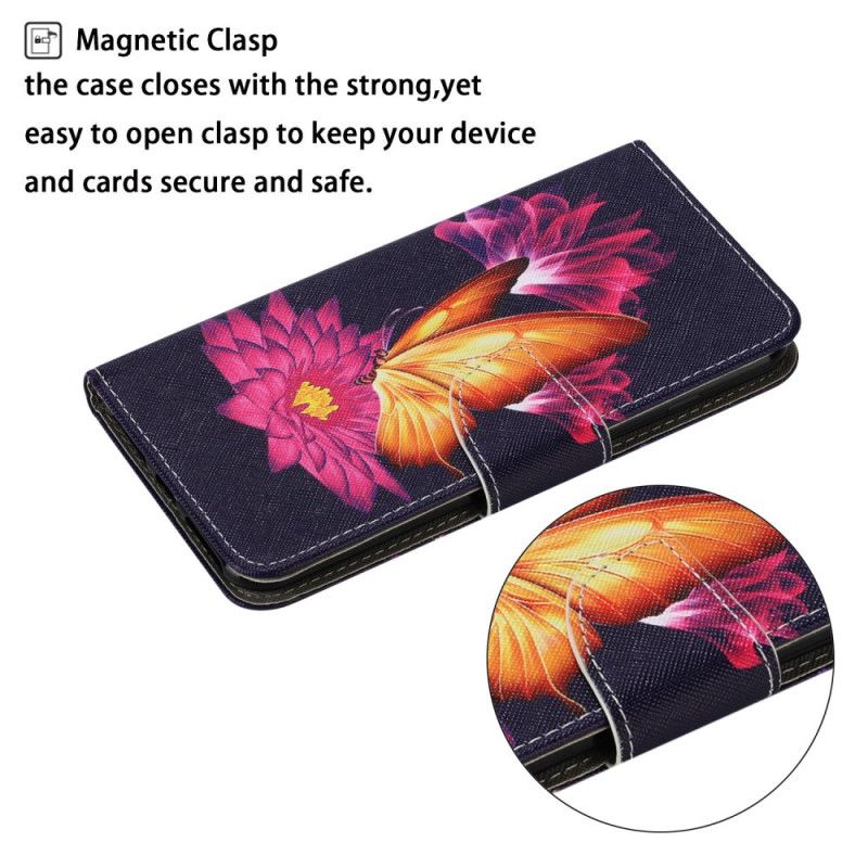 Housse Samsung Galaxy M11 Papillon Et Lotus