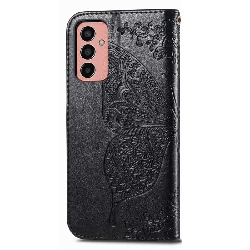 Housse Samsung Galaxy M13 Papillon Baroque