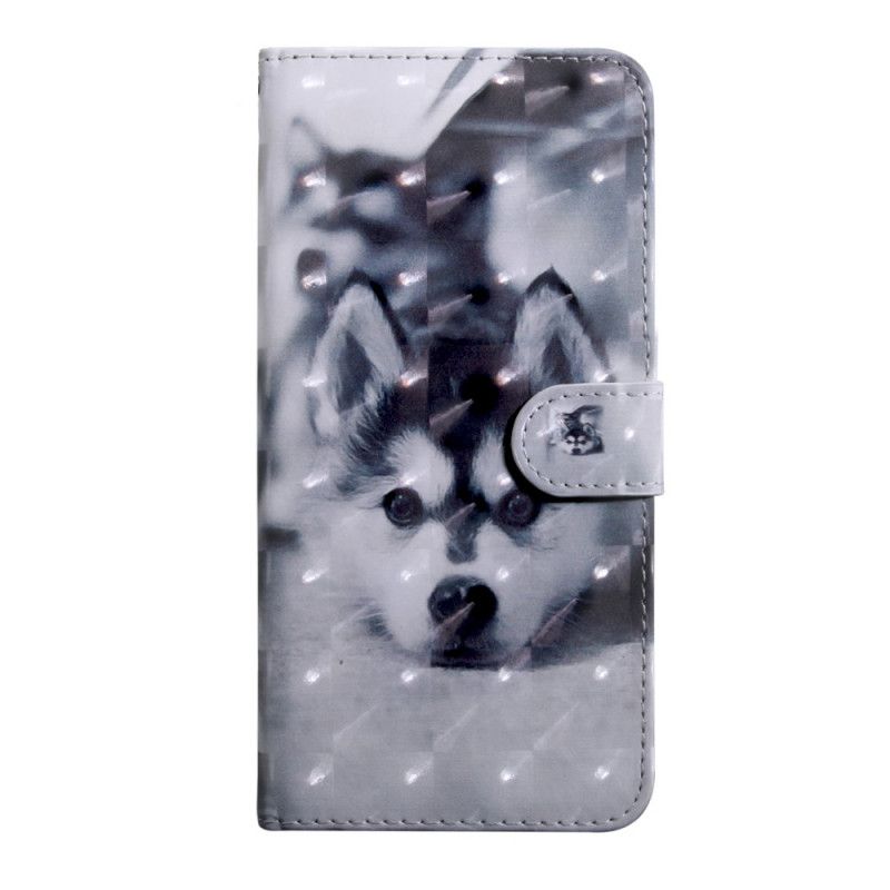 Housse Samsung Galaxy M21 Chien Noir Et Blanc