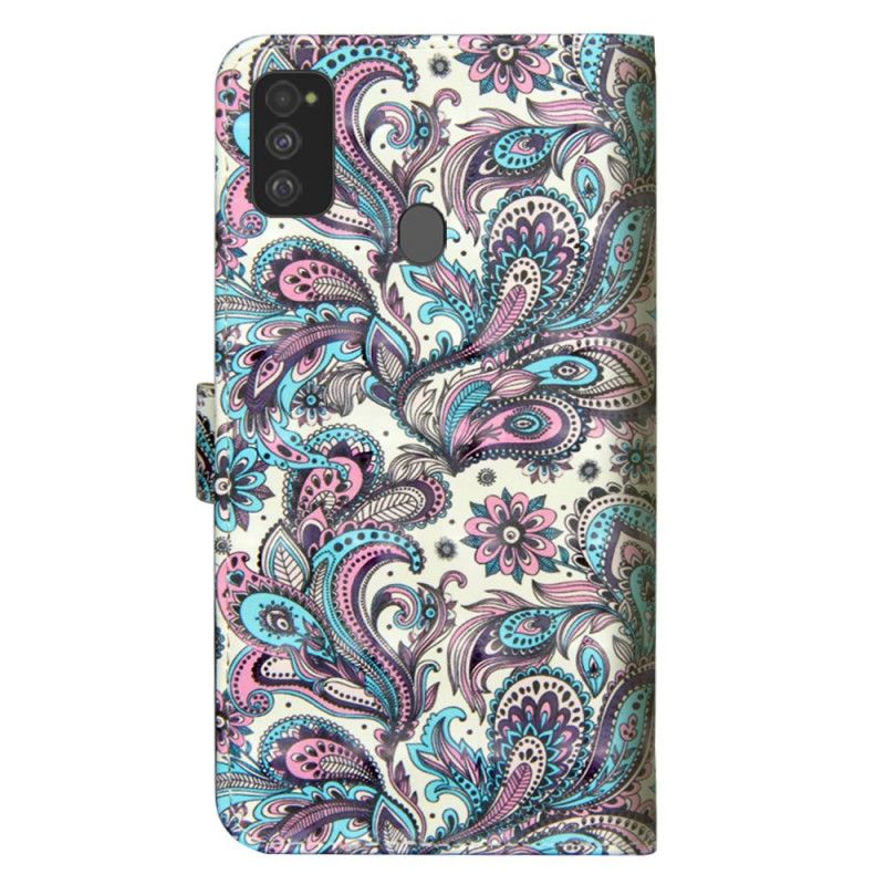 Étui Housse Samsung Galaxy M21 Fleurs Motifs