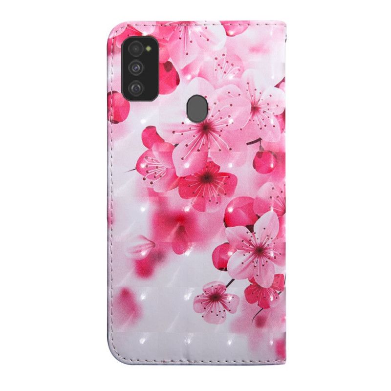 Housse Samsung Galaxy M21 Fleurs Roses